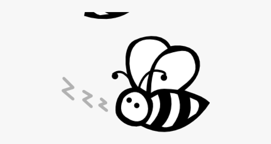 Bees clipart black.
