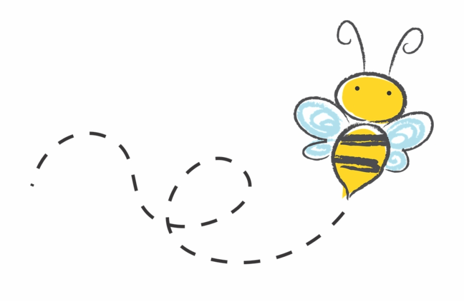 Buzzing bee png.