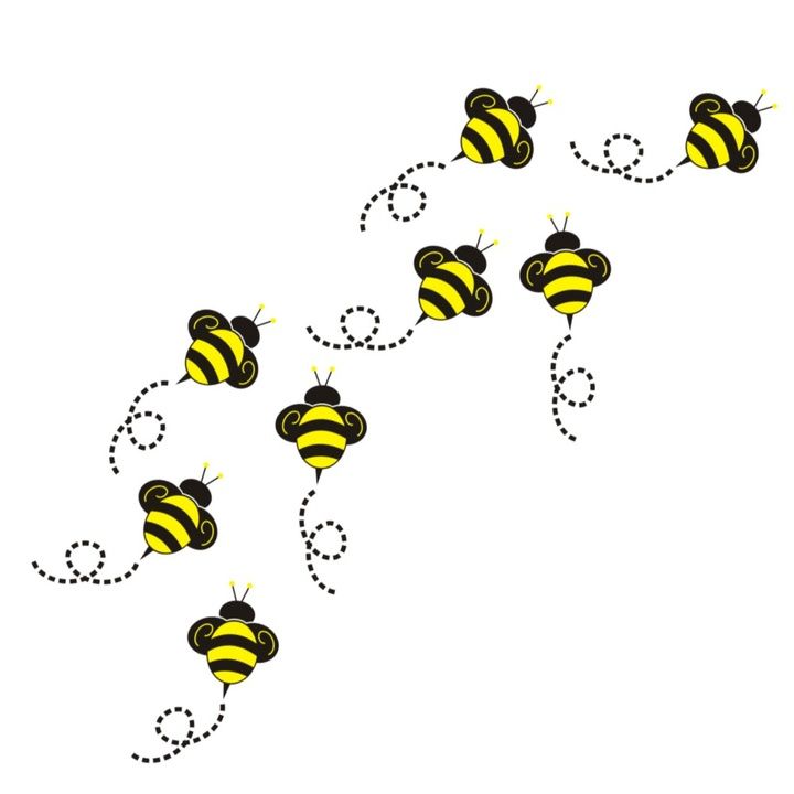 Buzzing bee clipart