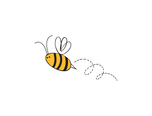 Buzzing bee clipart.