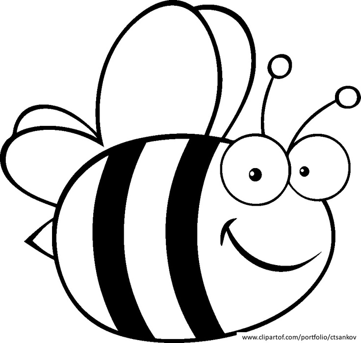Free Bee Line Art, Download Free Clip Art, Free Clip Art on
