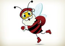 Christmas bee clipart.
