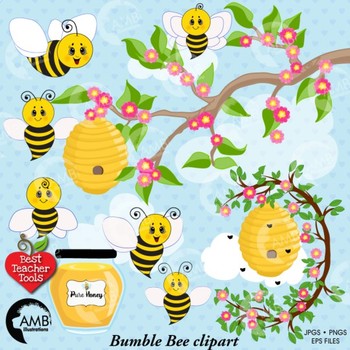 Bumble Bee Clipart, Honey bees clipart, Bee Clipart, Busy