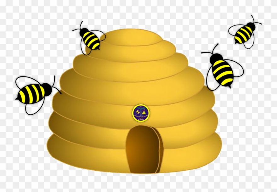 Bee Hive Clipart Yellow Bee