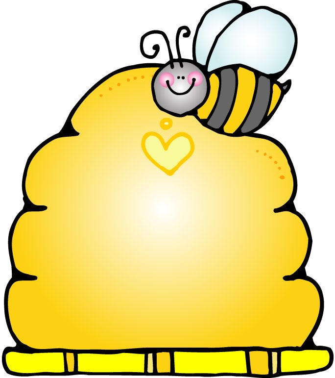 Beehive bee clipart.