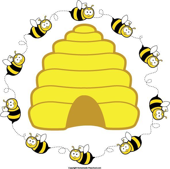 Preschool bee home free clipart bee clipart beehive bee