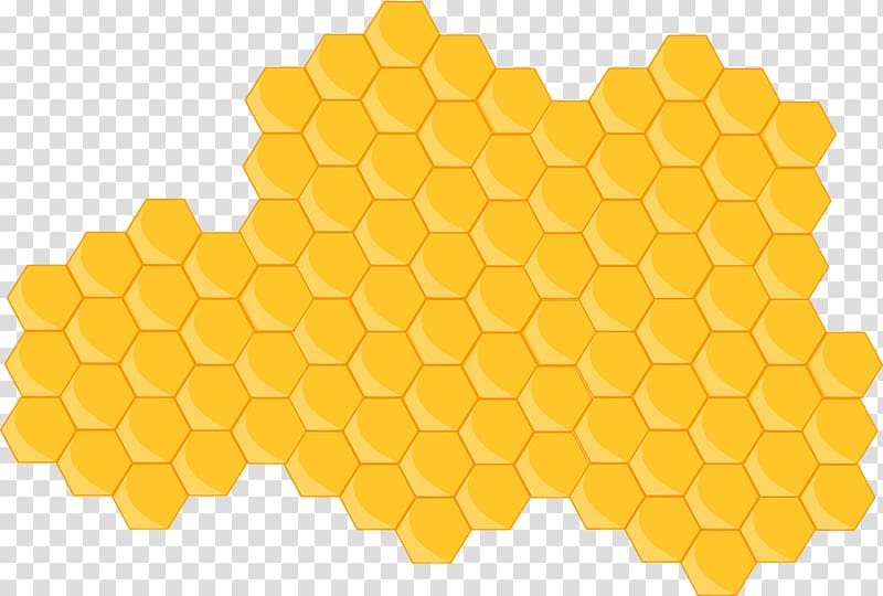 Yellow beehive art.