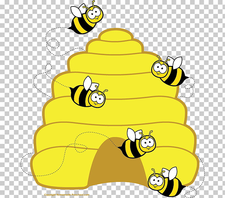 Beehive Honeycomb , bee theme PNG clipart