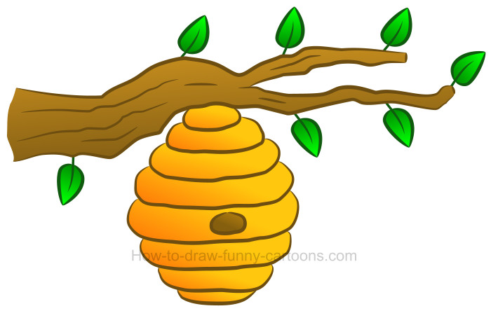 How draw beehive.