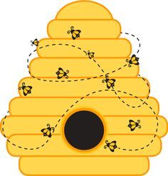 Awesome honey bees nest clipart