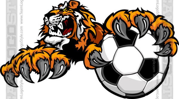 Tiger soccer clipart.