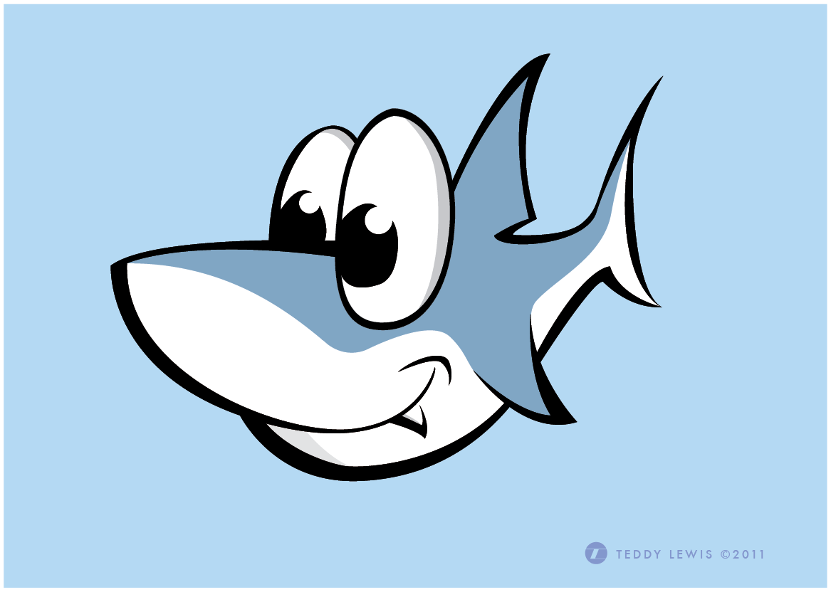 Shark cartoon free.