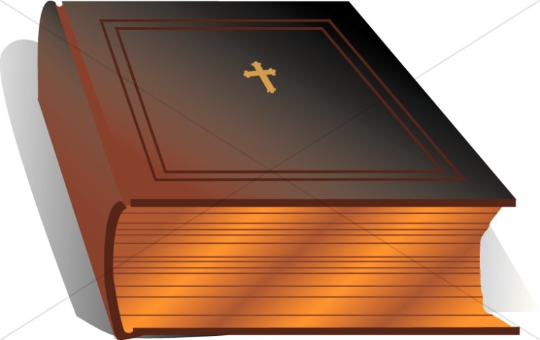 Bible with gold.