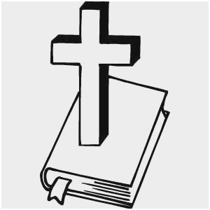 Cross and bible.