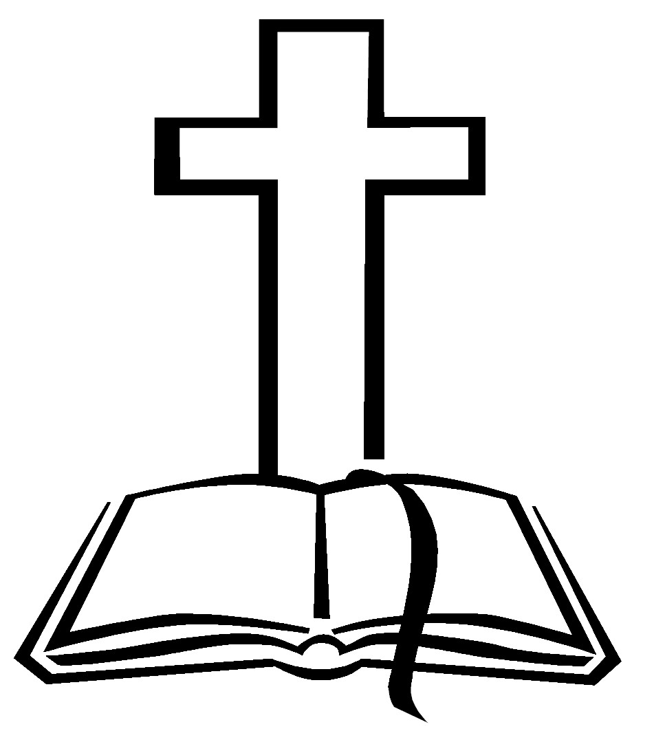 Christian Cross And Bible Clip Art
