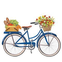Bicycle clipart basket.