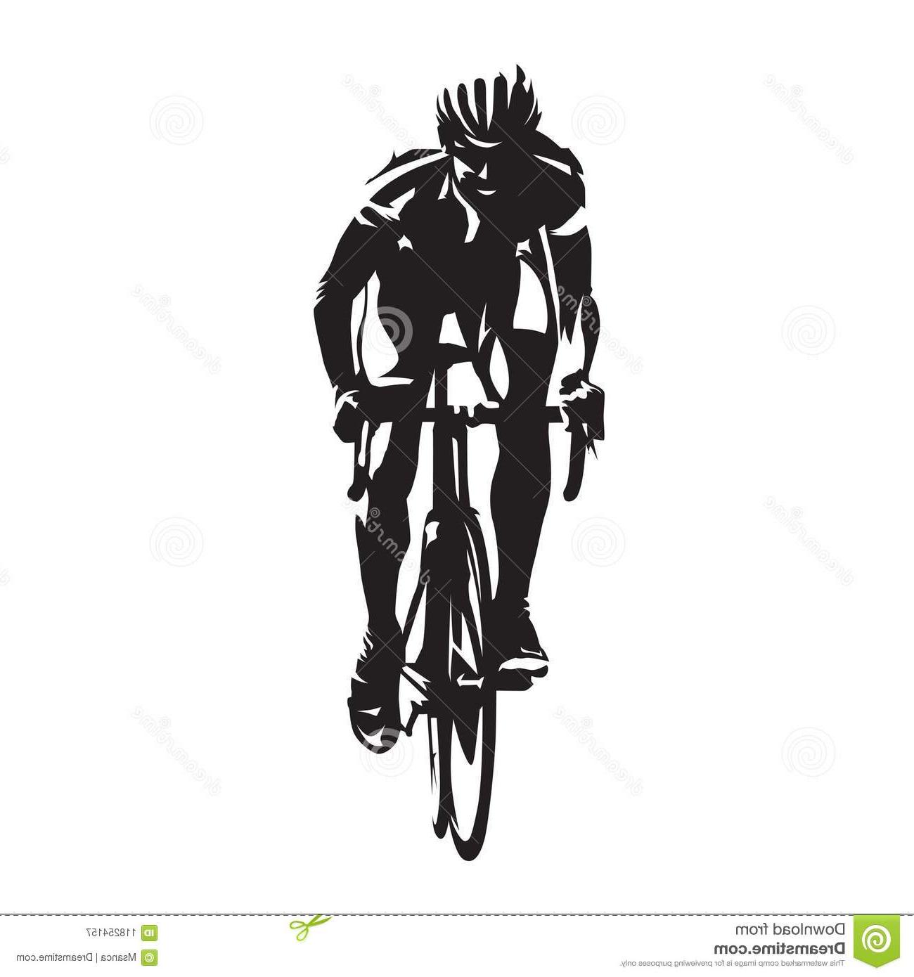 Top Cycling Vector Front Drawing
