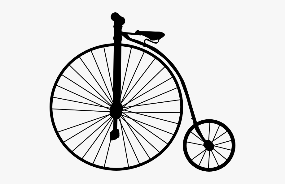 Old bicycle clipart.