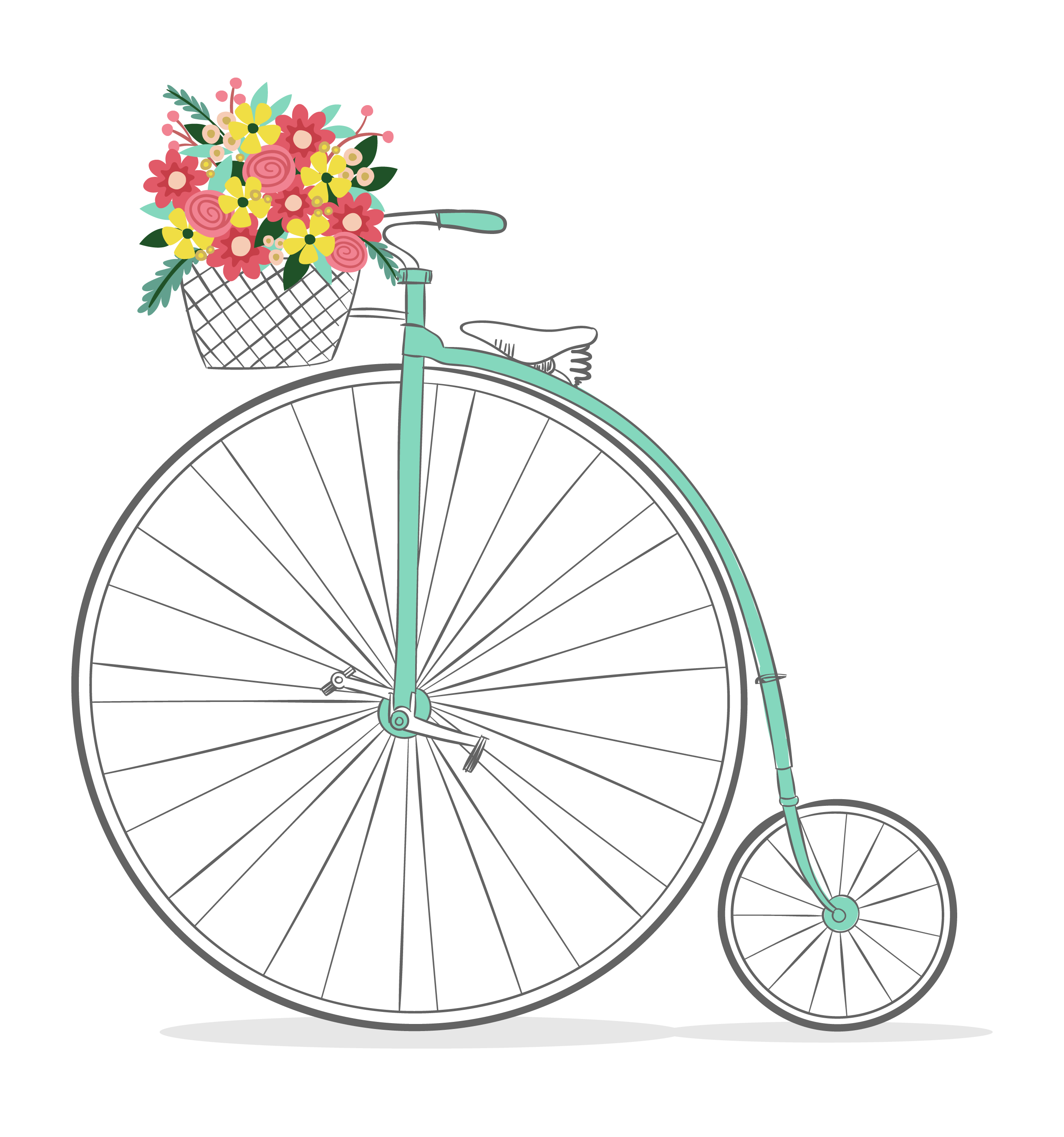 Clipart bicycle romantic.