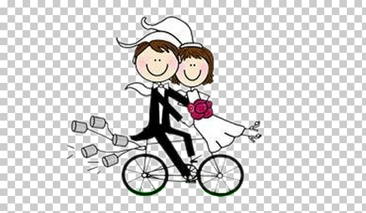 Wedding invitation Paper Marriage Bicycle Drawing, Bicycle