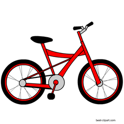 Free red bicycle.