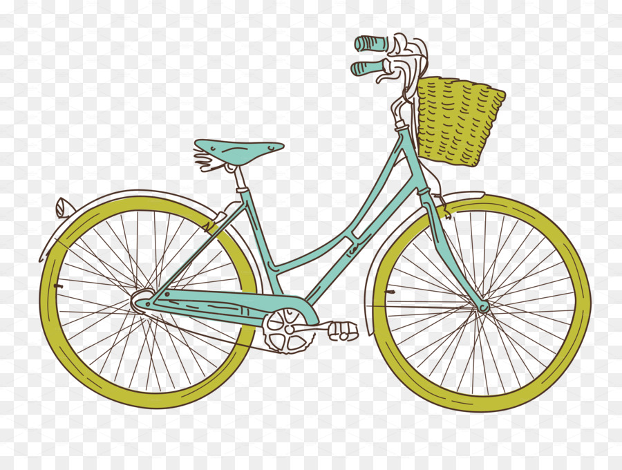 Cycle clipart basket.