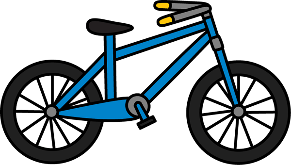 Bicycle blue cliparts.