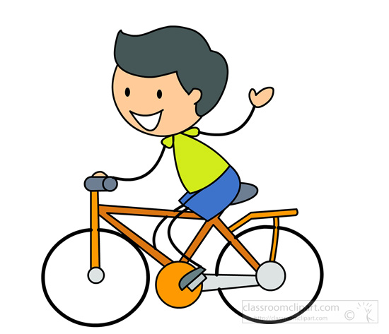 bike clipart boy