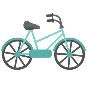 Bicycle clipart cute.