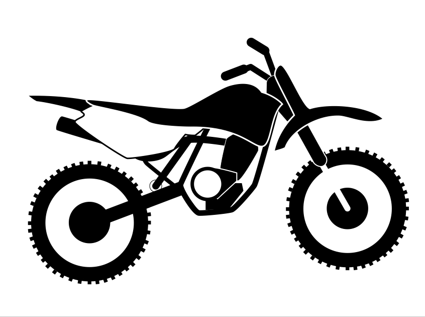 Free dirtbike cliparts.