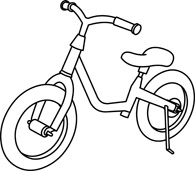 bike clipart outline
