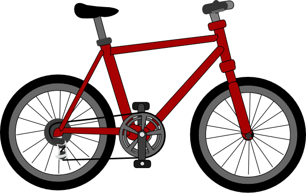 Red bicycle clip.