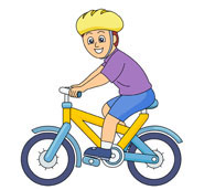 Free bicycle rider.