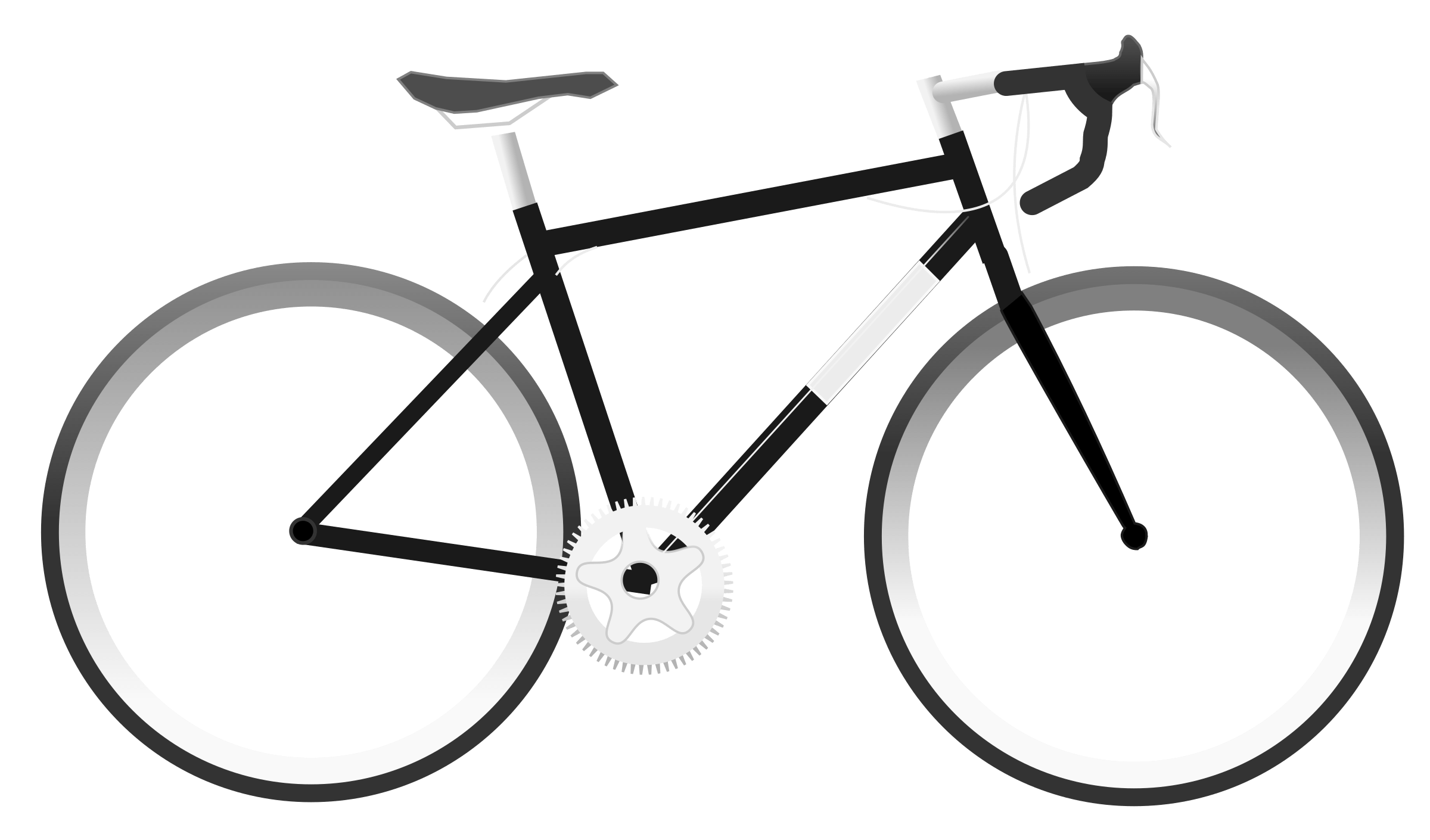 Simple Bike Clipart transparent PNG