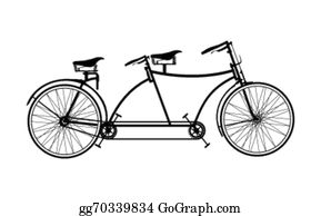 Tandem Bicycle Clip Art