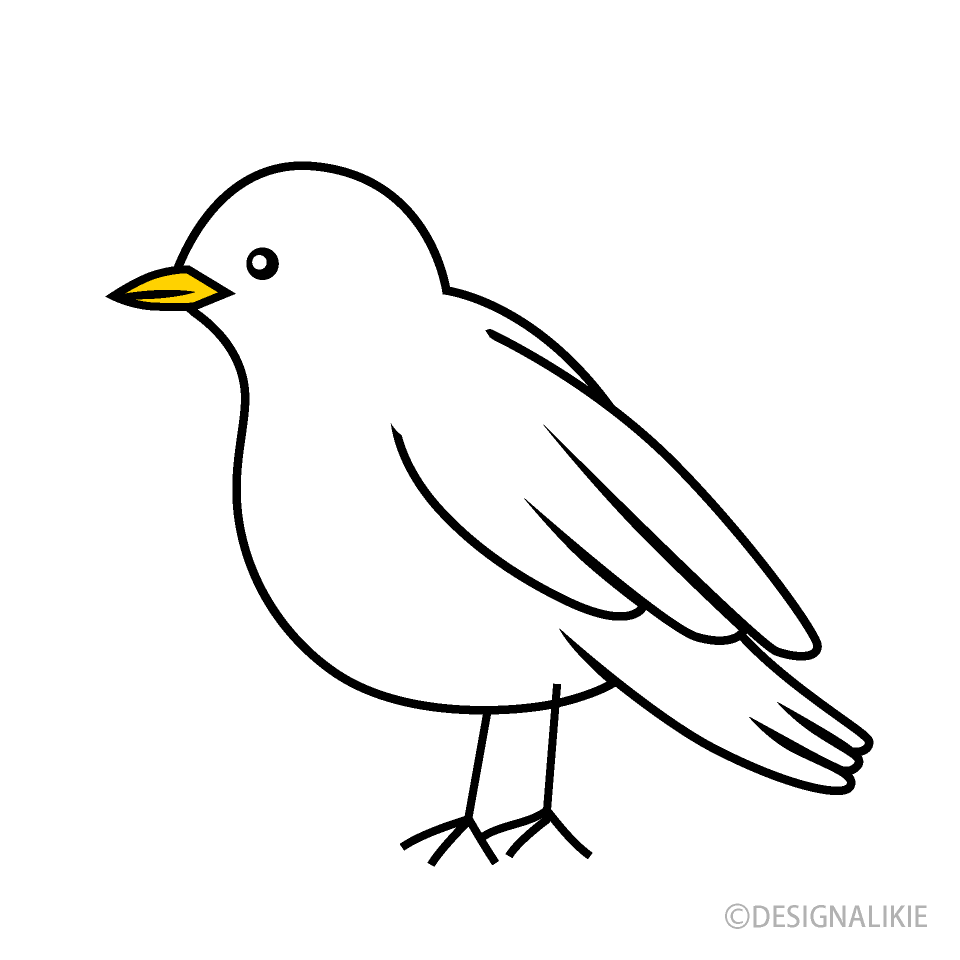 Free White Bird Clipart Image