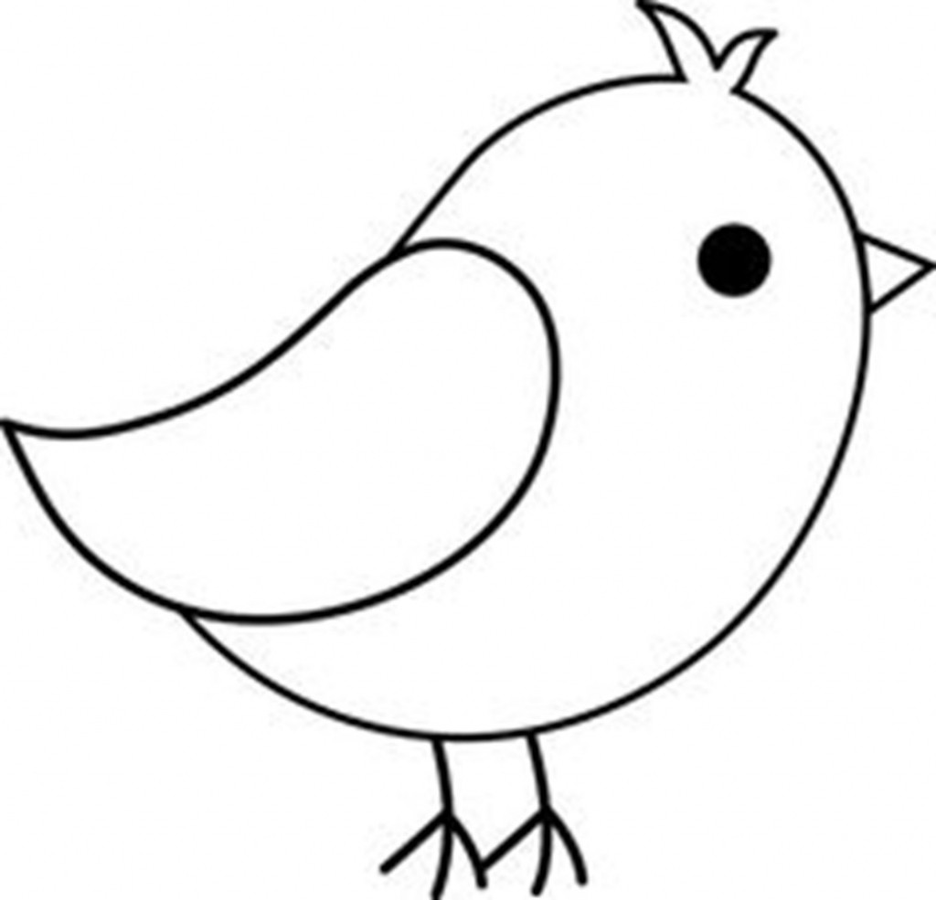 Simple Flying Bird Drawing