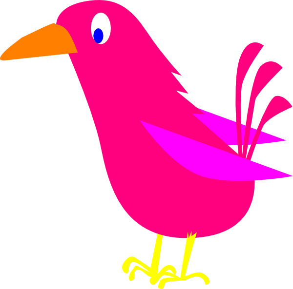 Pink Bird Clip Art at Clker