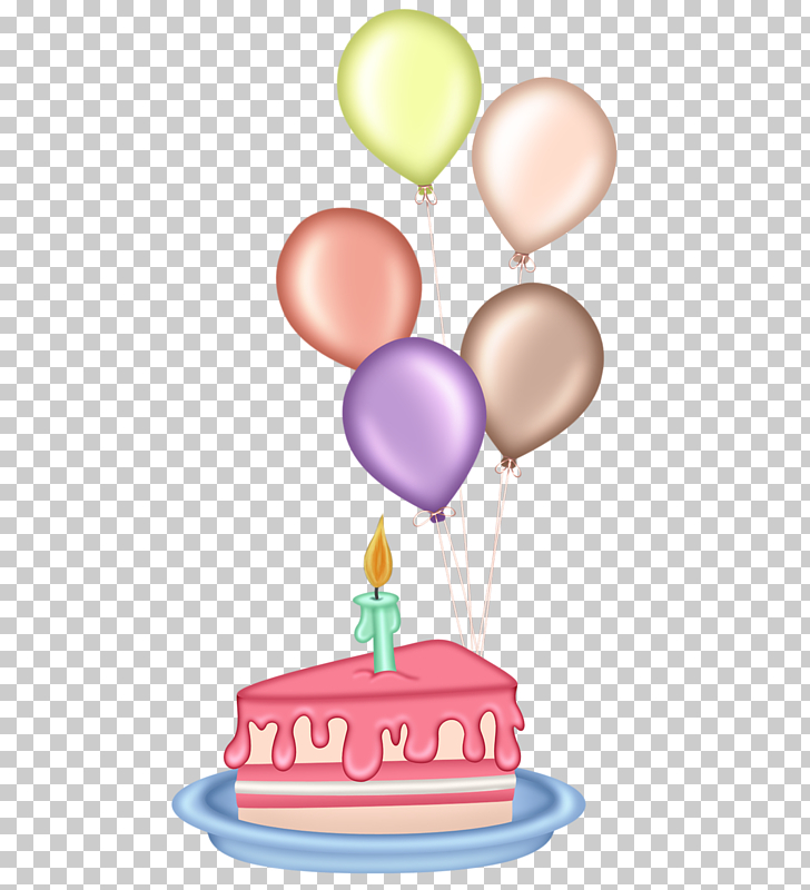 Birthday cake Cupcake Balloon , Cartoon cake and balloons