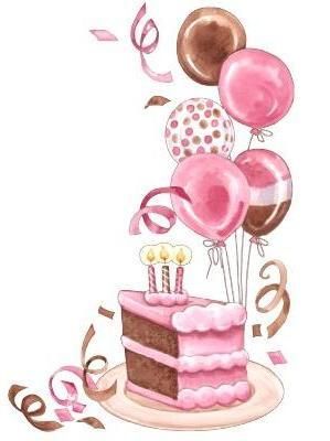birthday cake clipart balloon