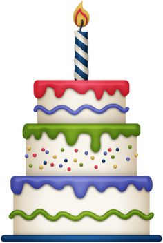 Birthday cake clip art masculine