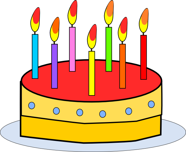 birthday cake clipart cartoon