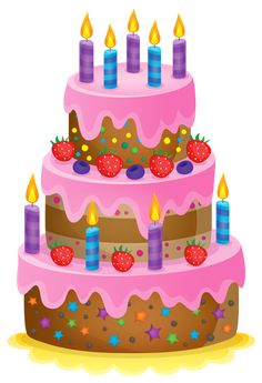 birthday cake clipart design