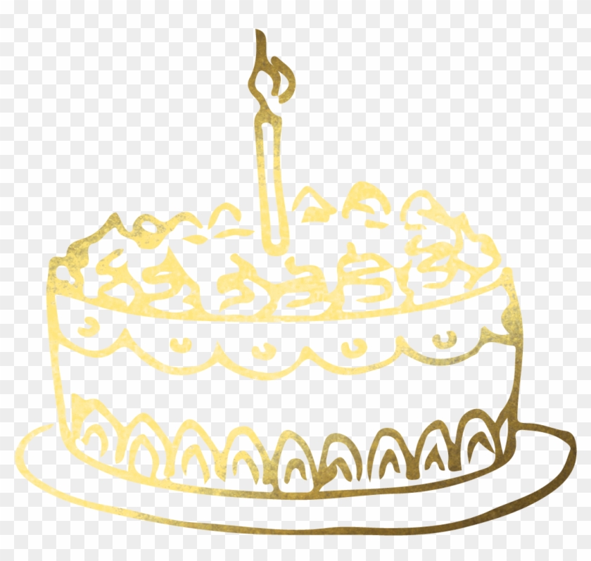 Download Hd Birthday Cake Png Gold Birthday Cake Png
