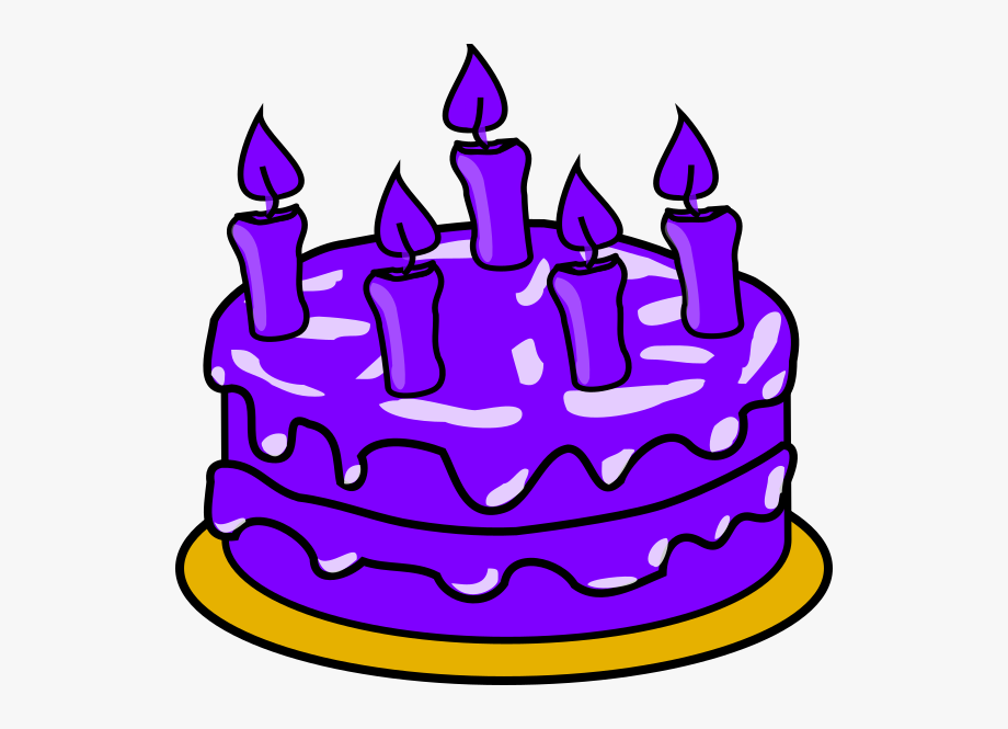 Purple Cake Cliparts