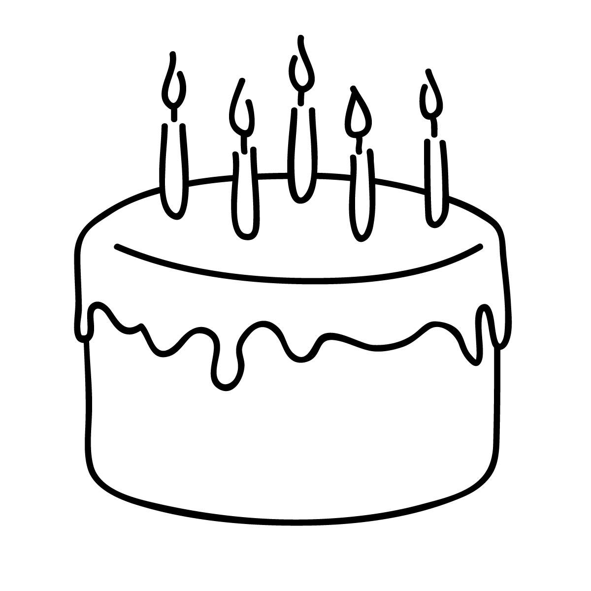 Cake clipart simple.