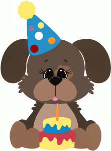 birthday hat clipart dog