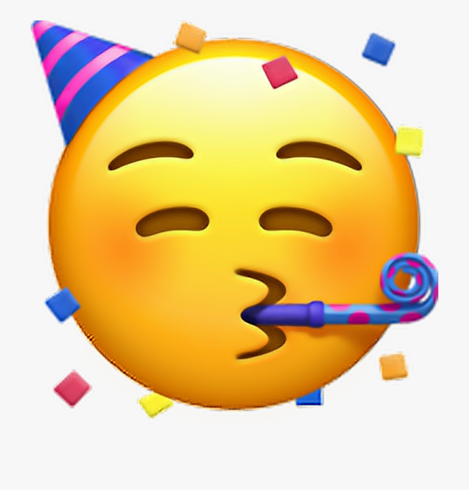 Party Hat Emoji Transparent Clipart Free Download Ya