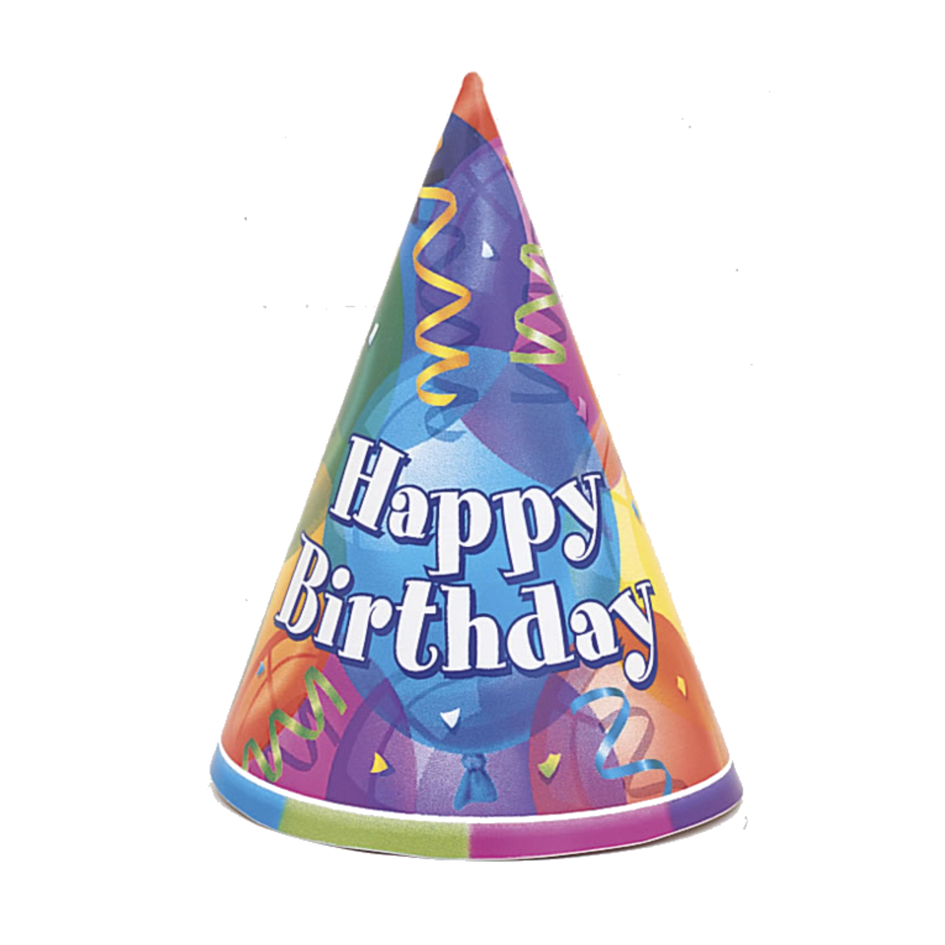 Party Hat Happy Birthday Clipart Transparent Png