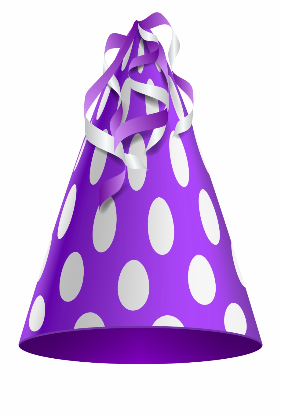 Party Hat Purple Transparent Clip Art